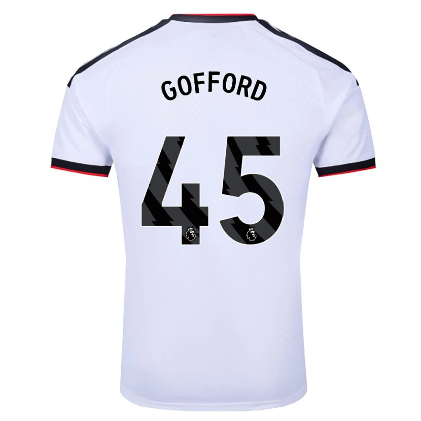 Danxen Män Oliver Gofford #45 Vit Svart Röd Hemmatröja Matchtröjor 2026/27 Tröjor T-Tröja