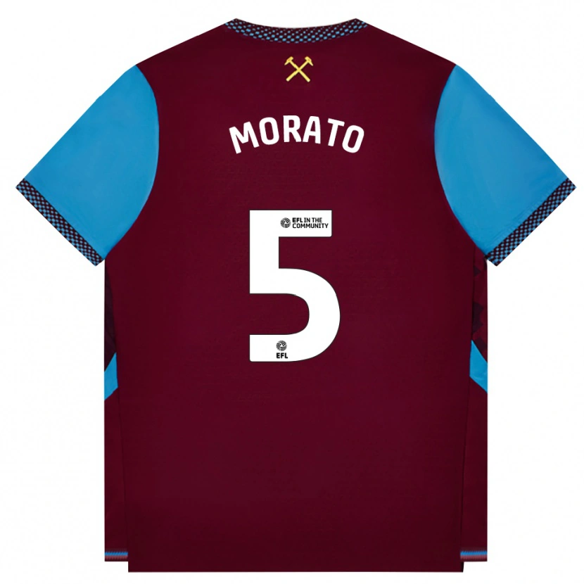 Danxen Män Morato #5 Vinröd Kornblå Hemmatröja Matchtröjor 2026/27 Tröjor T-Tröja
