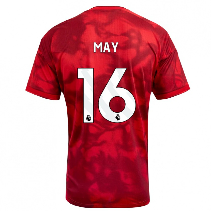 Danxen Män Brandon May #16 Karmosinröd Vit Hemmatröja Matchtröjor 2026/27 Tröjor T-Tröja