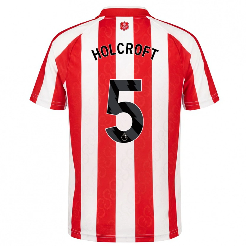 Danxen Män Finlay Holcroft #5 Röd Vit Svart Hemmatröja Matchtröjor 2026/27 Tröjor T-Tröja