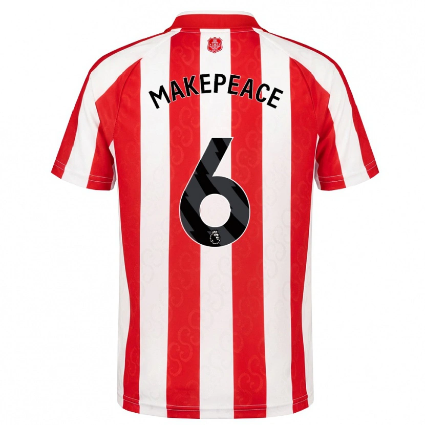Danxen Män Joe Makepeace #6 Röd Vit Svart Hemmatröja Matchtröjor 2026/27 Tröjor T-Tröja