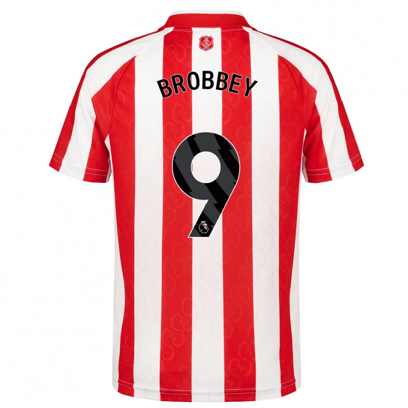 Danxen Män Brian Brobbey #9 Röd Vit Svart Hemmatröja Matchtröjor 2026/27 Tröjor T-Tröja
