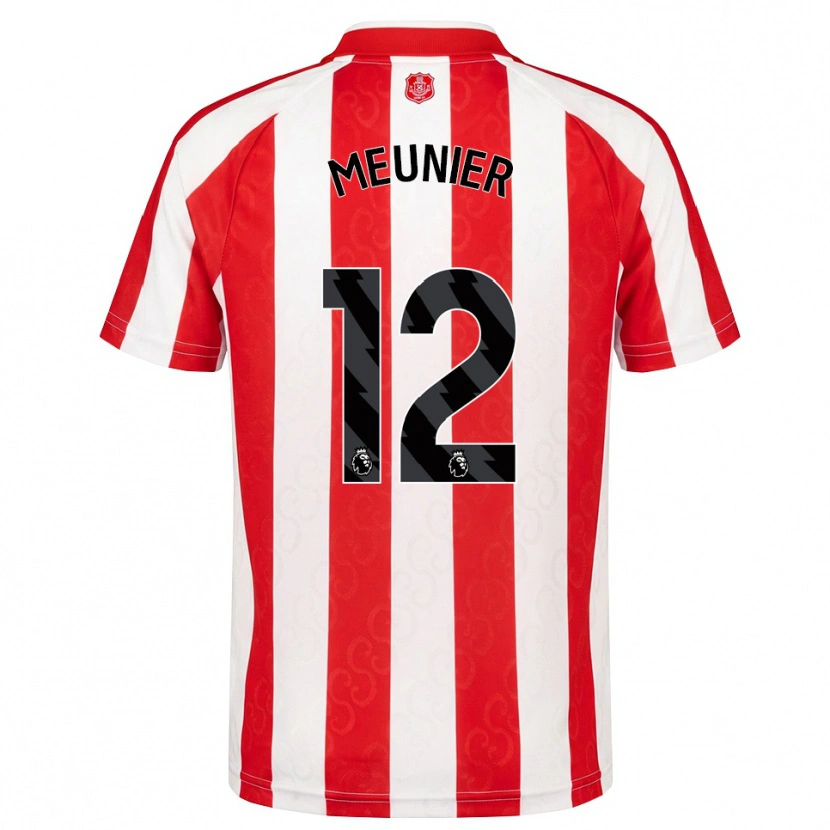 Danxen Män Thomas Meunier #12 Röd Vit Svart Hemmatröja Matchtröjor 2026/27 Tröjor T-Tröja
