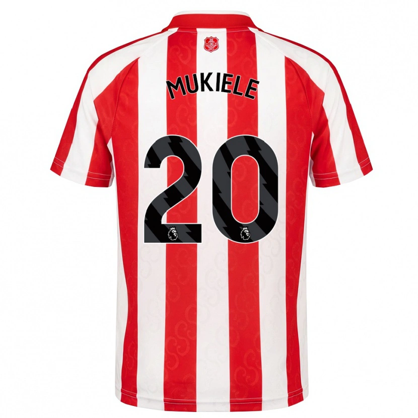 Danxen Män Nordi Mukiele #20 Röd Vit Svart Hemmatröja Matchtröjor 2026/27 Tröjor T-Tröja