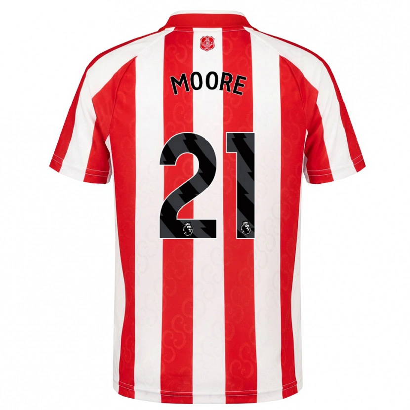 Danxen Män Simon Moore #21 Röd Vit Svart Hemmatröja Matchtröjor 2026/27 Tröjor T-Tröja