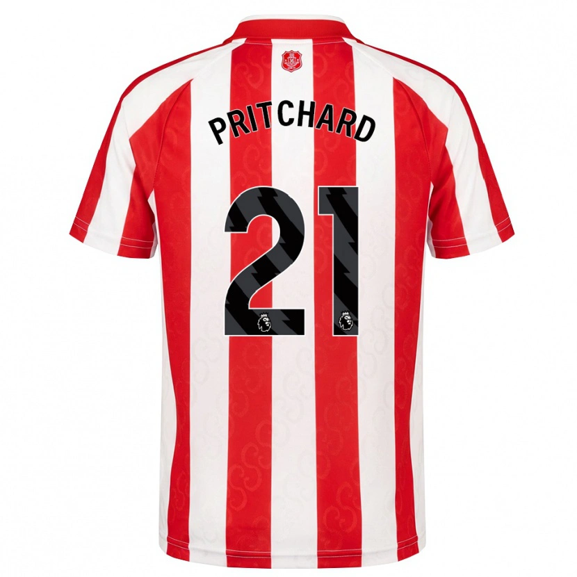 Danxen Män Alex Pritchard #21 Röd Vit Svart Hemmatröja Matchtröjor 2026/27 Tröjor T-Tröja