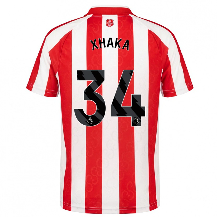 Danxen Män Granit Xhaka #34 Röd Vit Svart Hemmatröja Matchtröjor 2026/27 Tröjor T-Tröja