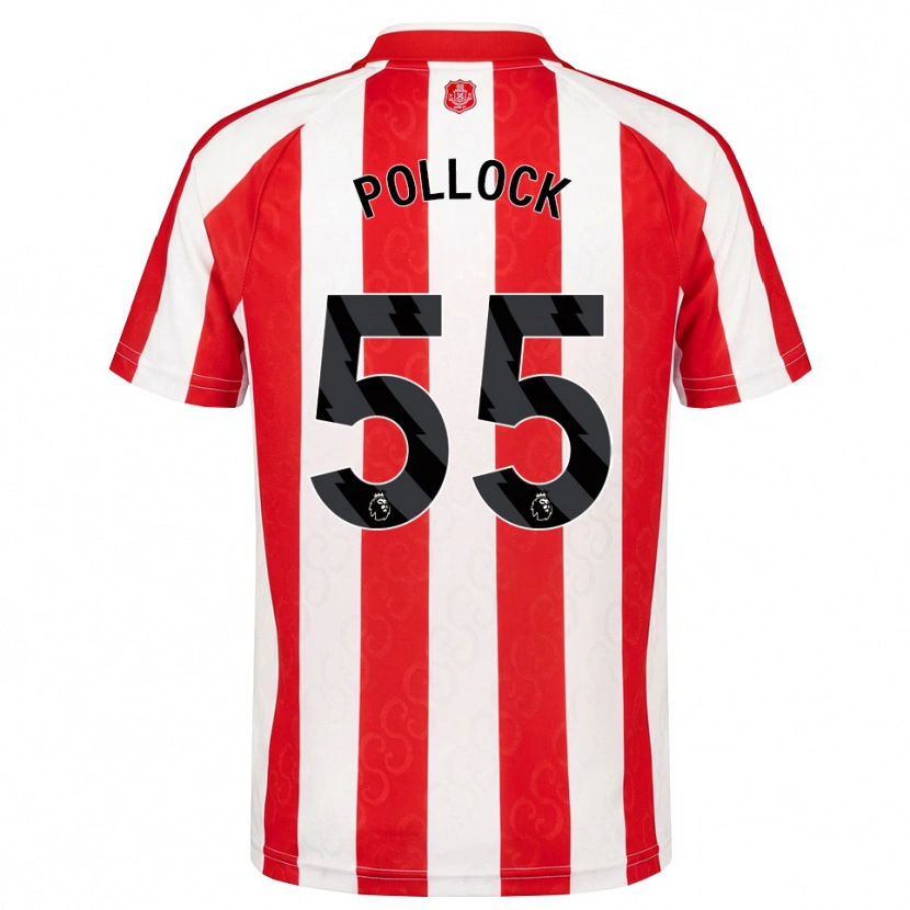 Danxen Män Alfie Pollock #55 Röd Vit Svart Hemmatröja Matchtröjor 2026/27 Tröjor T-Tröja