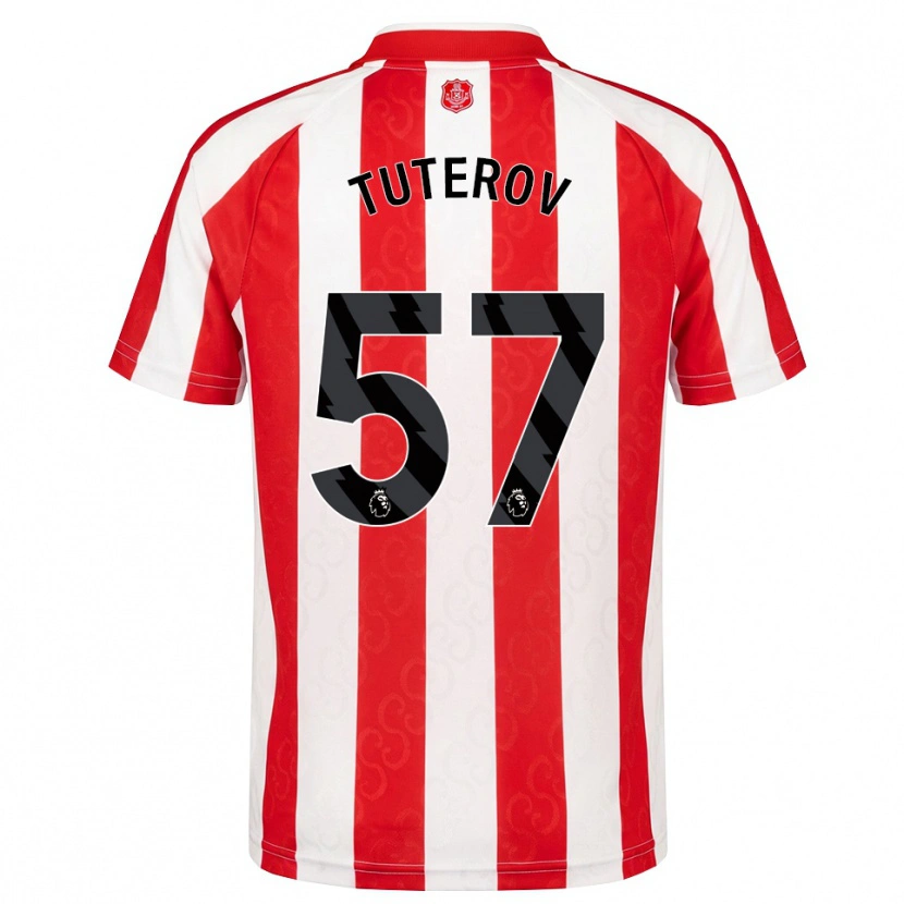 Danxen Män Timur Tuterov #57 Röd Vit Svart Hemmatröja Matchtröjor 2026/27 Tröjor T-Tröja