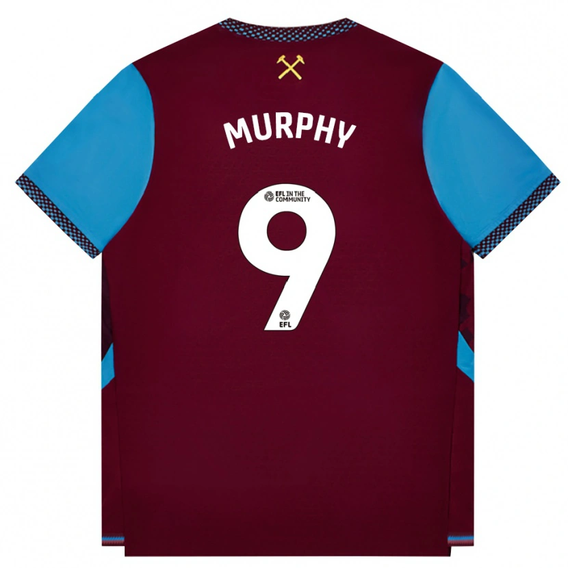 Danxen Män Jett Murphy #9 Vinröd Kornblå Hemmatröja Matchtröjor 2026/27 Tröjor T-Tröja