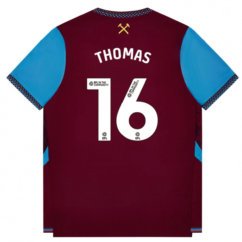 Danxen Män Isaac Thomas #16 Vinröd Kornblå Hemmatröja Matchtröjor 2026/27 Tröjor T-Tröja