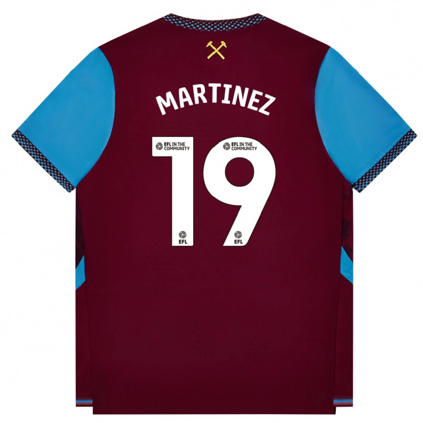 Danxen Män Shekiera Martinez #19 Vinröd Kornblå Hemmatröja Matchtröjor 2026/27 Tröjor T-Tröja