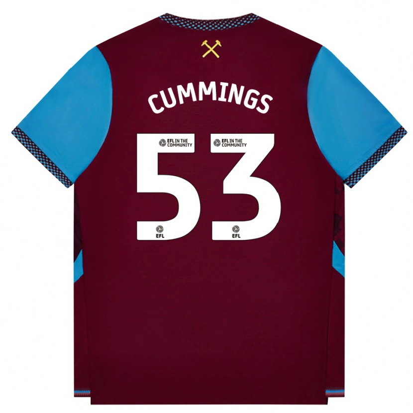 Danxen Män Daniel Cummings #53 Vinröd Kornblå Hemmatröja Matchtröjor 2026/27 Tröjor T-Tröja