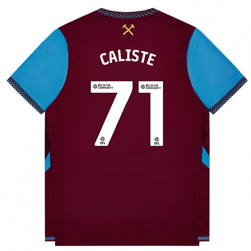 Danxen Män Gabriel Caliste #71 Vinröd Kornblå Hemmatröja Matchtröjor 2026/27 Tröjor T-Tröja