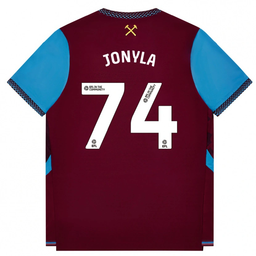 Danxen Män Tomas Jonyla #74 Vinröd Kornblå Hemmatröja Matchtröjor 2026/27 Tröjor T-Tröja