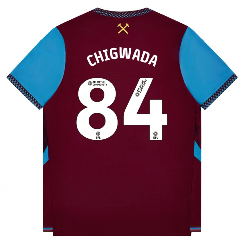 Danxen Män David Chigwada #84 Vinröd Kornblå Hemmatröja Matchtröjor 2026/27 Tröjor T-Tröja