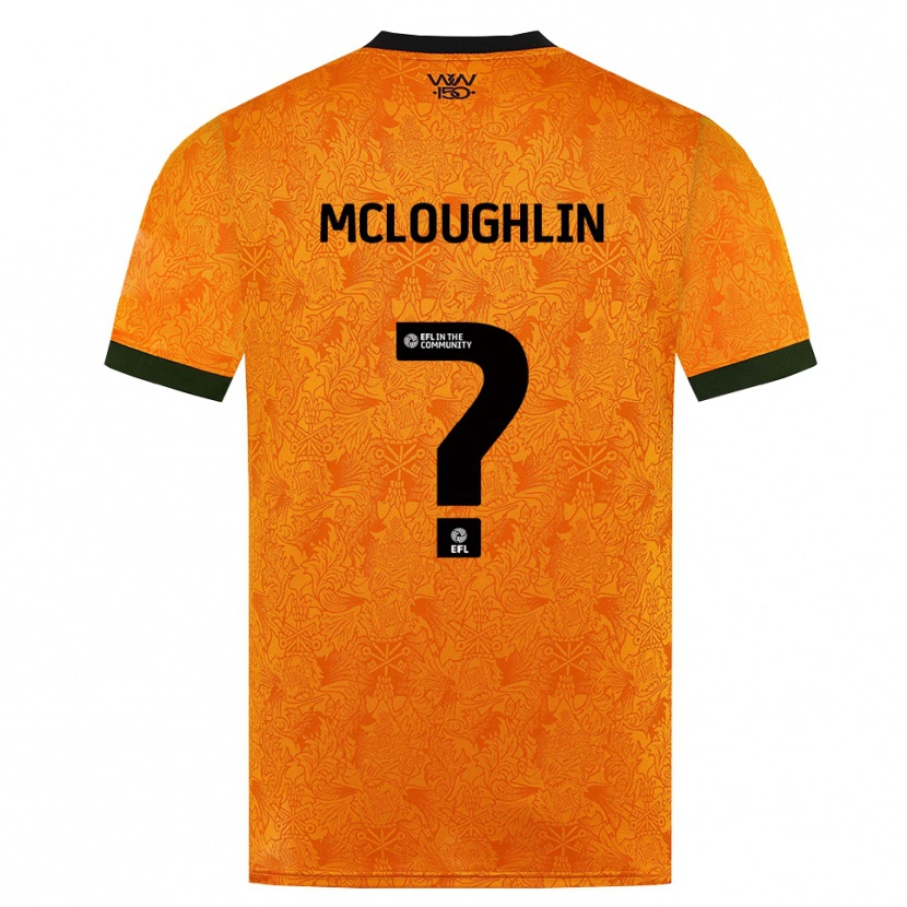 Danxen Män Lee Mcloughlin #0 Orange Svart Hemmatröja Matchtröjor 2026/27 Tröjor T-Tröja