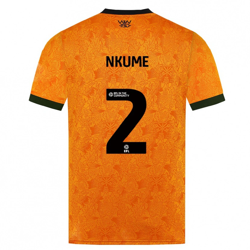Danxen Män Saviour Nkume #2 Orange Svart Hemmatröja Matchtröjor 2026/27 Tröjor T-Tröja