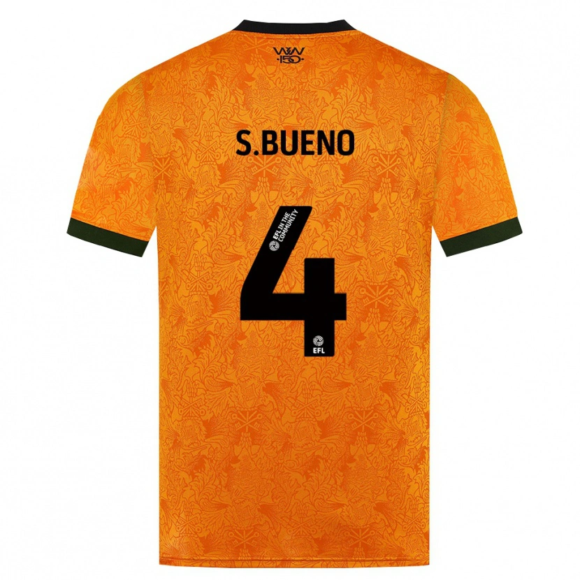 Danxen Män Santiago Bueno #4 Orange Svart Hemmatröja Matchtröjor 2026/27 Tröjor T-Tröja