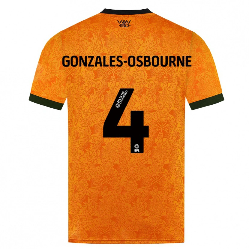 Danxen Män Isaiah Gonzales-Osbourne #4 Orange Svart Hemmatröja Matchtröjor 2026/27 Tröjor T-Tröja