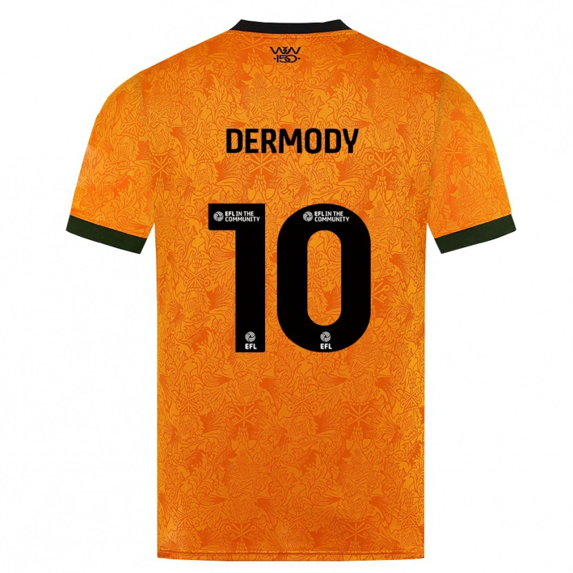 Danxen Män Helen Dermody #10 Orange Svart Hemmatröja Matchtröjor 2026/27 Tröjor T-Tröja