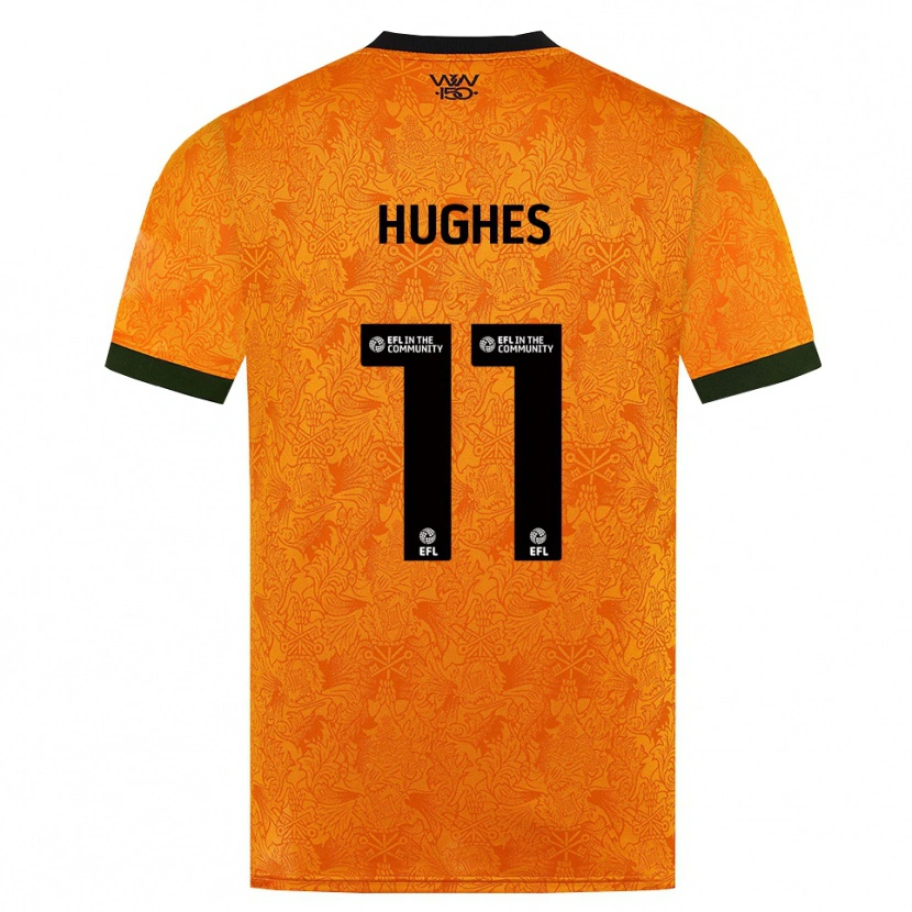 Danxen Män Amber Hughes #11 Orange Svart Hemmatröja Matchtröjor 2026/27 Tröjor T-Tröja