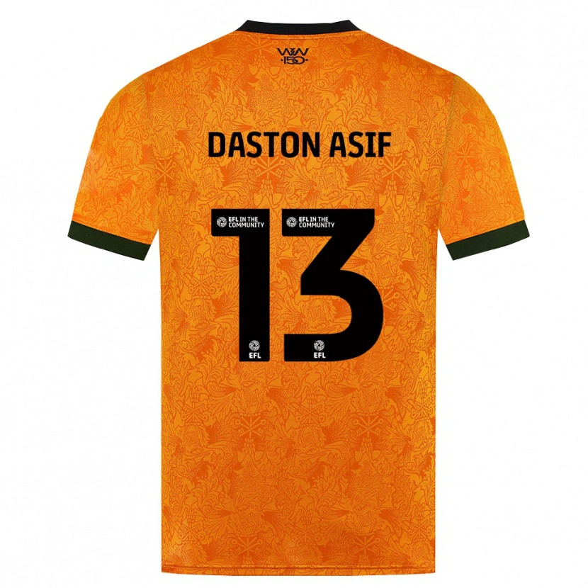 Danxen Män Daston Asif #13 Orange Svart Hemmatröja Matchtröjor 2026/27 Tröjor T-Tröja