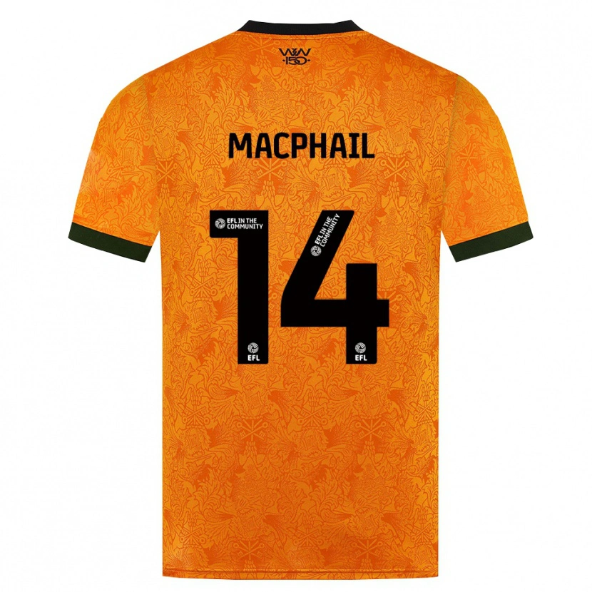 Danxen Män Martha Macphail #14 Orange Svart Hemmatröja Matchtröjor 2026/27 Tröjor T-Tröja