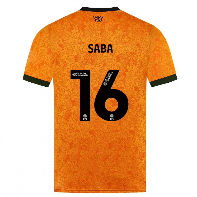 Danxen Män Elliot Saba #16 Orange Svart Hemmatröja Matchtröjor 2026/27 Tröjor T-Tröja