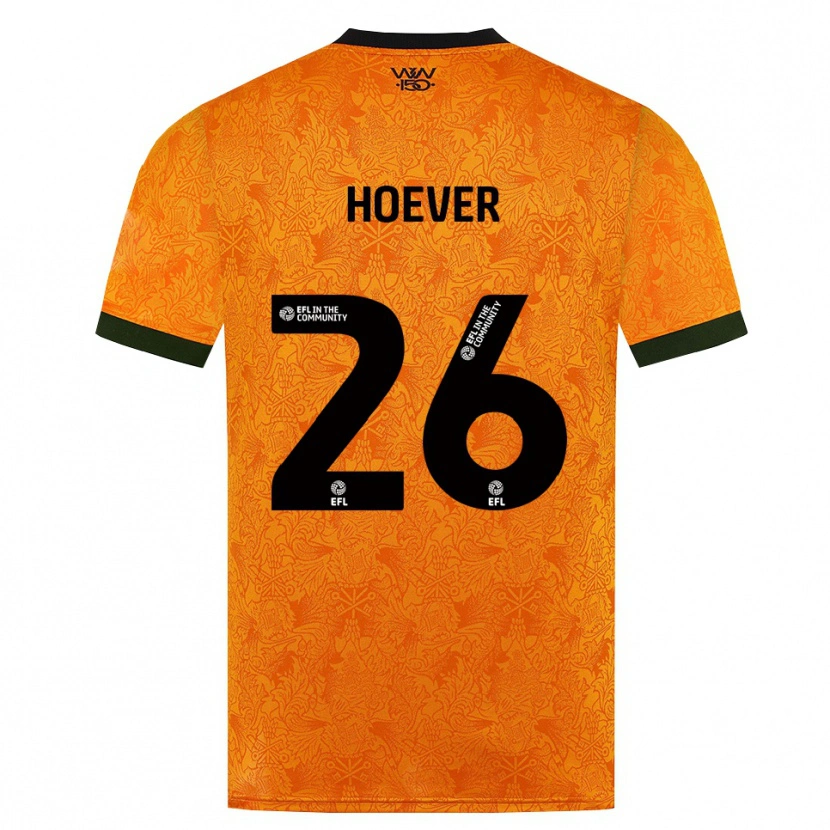 Danxen Män Ki-Jana Hoever #26 Orange Svart Hemmatröja Matchtröjor 2026/27 Tröjor T-Tröja