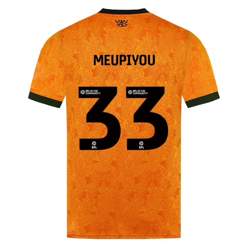 Danxen Män Bastien Meupiyou #33 Orange Svart Hemmatröja Matchtröjor 2026/27 Tröjor T-Tröja