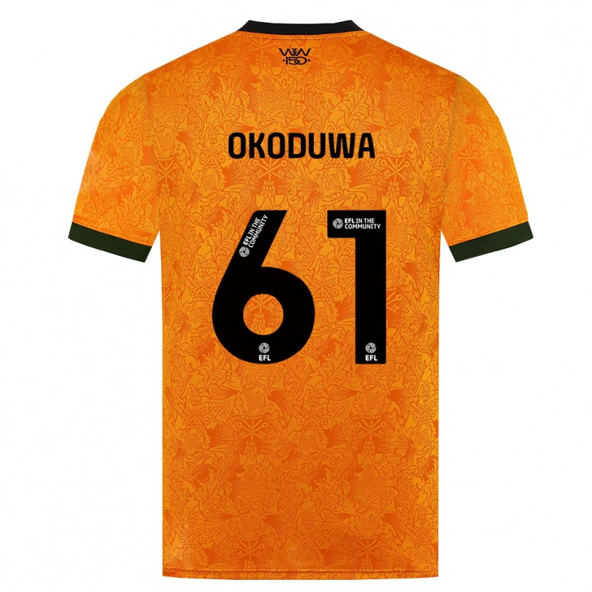 Danxen Män Wesley Okoduwa #61 Orange Svart Hemmatröja Matchtröjor 2026/27 Tröjor T-Tröja