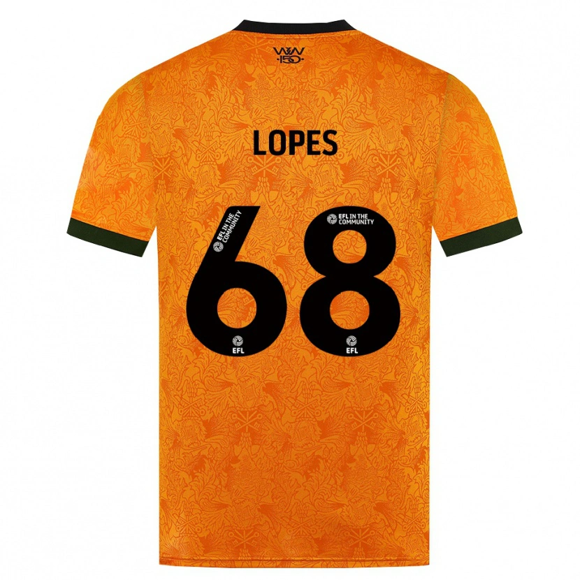 Danxen Män Leo Lopes #68 Orange Svart Hemmatröja Matchtröjor 2026/27 Tröjor T-Tröja