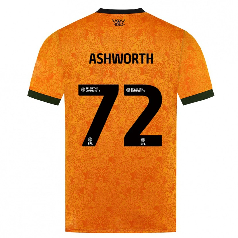 Danxen Män Finn Ashworth #72 Orange Svart Hemmatröja Matchtröjor 2026/27 Tröjor T-Tröja