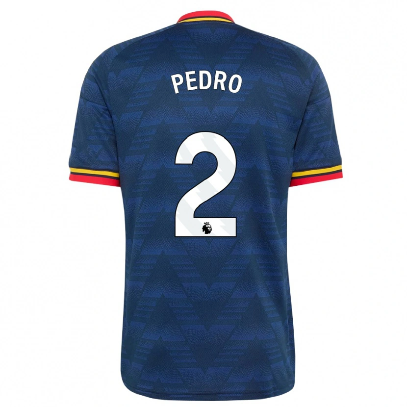 Danxen Män Angelinou Pedro #2 Midnattsblå Gul Röd Bortatröja Matchtröjor 2026/27 Tröjor T-Tröja