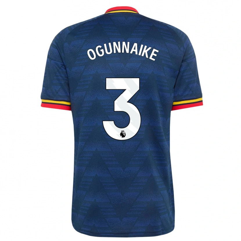Danxen Män Josh Ogunnaike #3 Midnattsblå Gul Röd Bortatröja Matchtröjor 2026/27 Tröjor T-Tröja