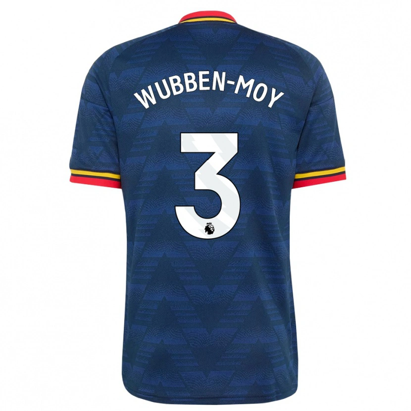 Danxen Män Lotte Wubben-Moy #3 Midnattsblå Gul Röd Bortatröja Matchtröjor 2026/27 Tröjor T-Tröja