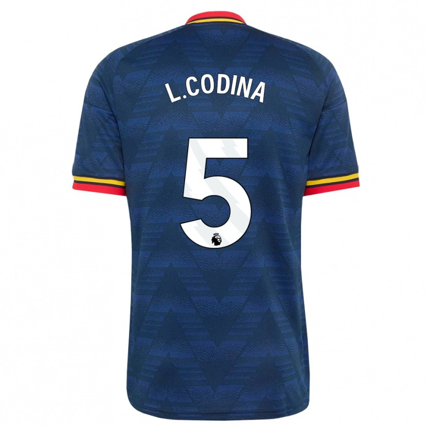 Danxen Män Laia Codina #5 Midnattsblå Gul Röd Bortatröja Matchtröjor 2026/27 Tröjor T-Tröja