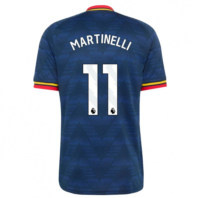 Danxen Män Gabriel Martinelli #11 Midnattsblå Gul Röd Bortatröja Matchtröjor 2026/27 Tröjor T-Tröja