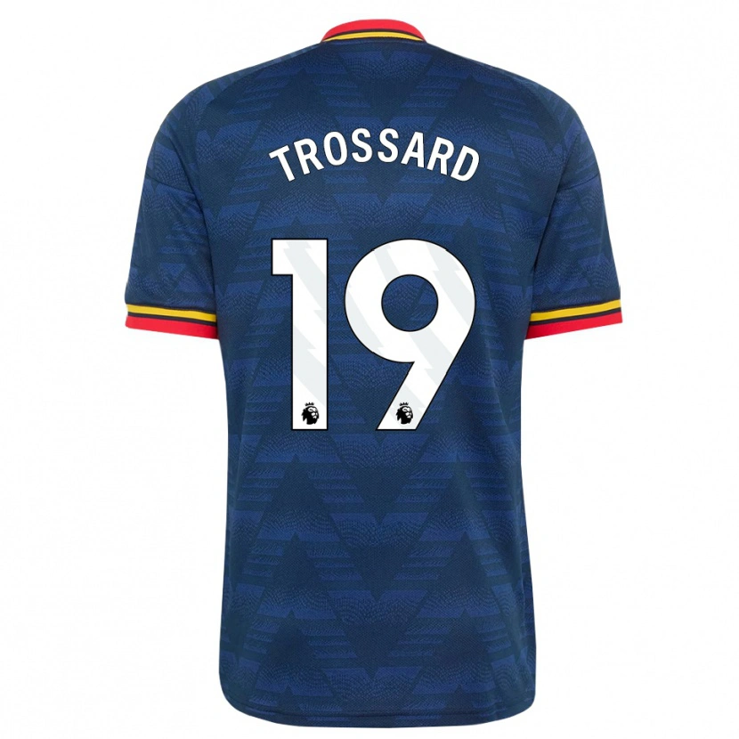 Danxen Män Leandro Trossard #19 Midnattsblå Gul Röd Bortatröja Matchtröjor 2026/27 Tröjor T-Tröja
