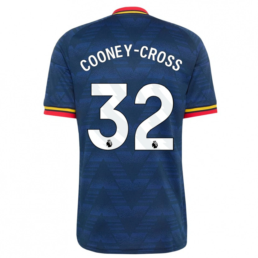 Danxen Män Kyra Cooney-Cross #32 Midnattsblå Gul Röd Bortatröja Matchtröjor 2026/27 Tröjor T-Tröja
