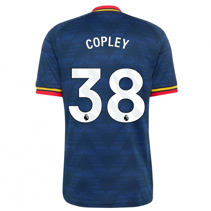 Danxen Män Louie Copley #38 Midnattsblå Gul Röd Bortatröja Matchtröjor 2026/27 Tröjor T-Tröja
