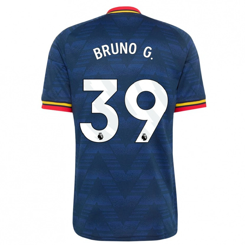Danxen Män Bruno Guimarães #39 Midnattsblå Gul Röd Bortatröja Matchtröjor 2026/27 Tröjor T-Tröja