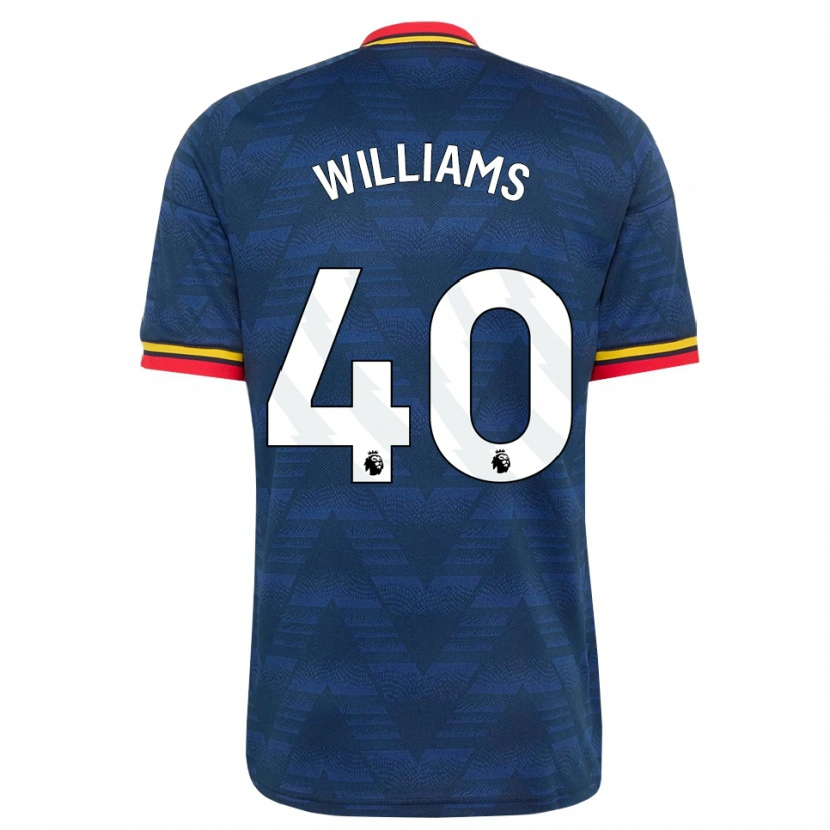 Danxen Män Naomi Williams #40 Midnattsblå Gul Röd Bortatröja Matchtröjor 2026/27 Tröjor T-Tröja