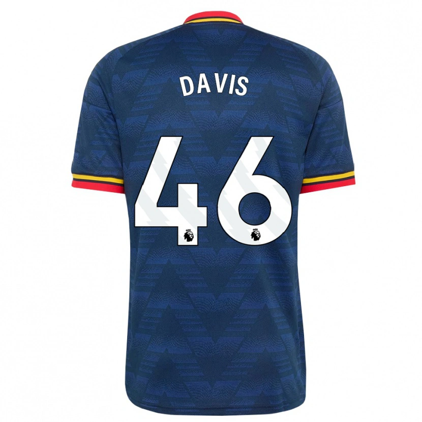 Danxen Män Timi Davis #46 Midnattsblå Gul Röd Bortatröja Matchtröjor 2026/27 Tröjor T-Tröja
