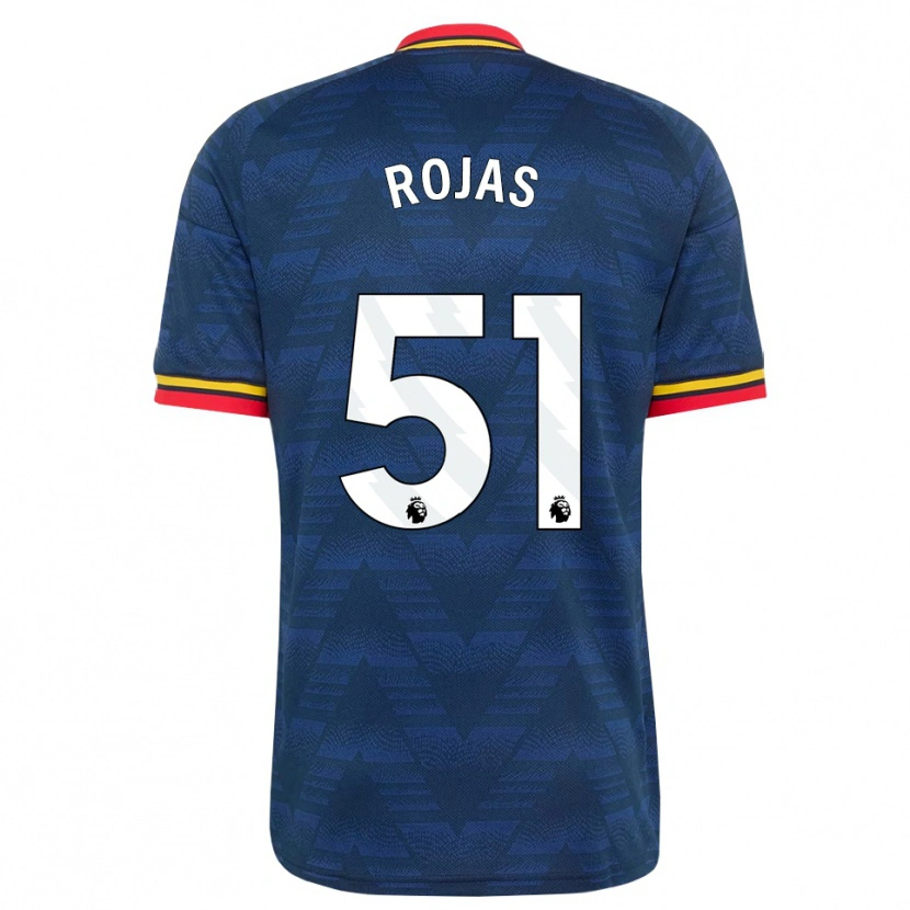 Danxen Män Alexei Rojas #51 Midnattsblå Gul Röd Bortatröja Matchtröjor 2026/27 Tröjor T-Tröja