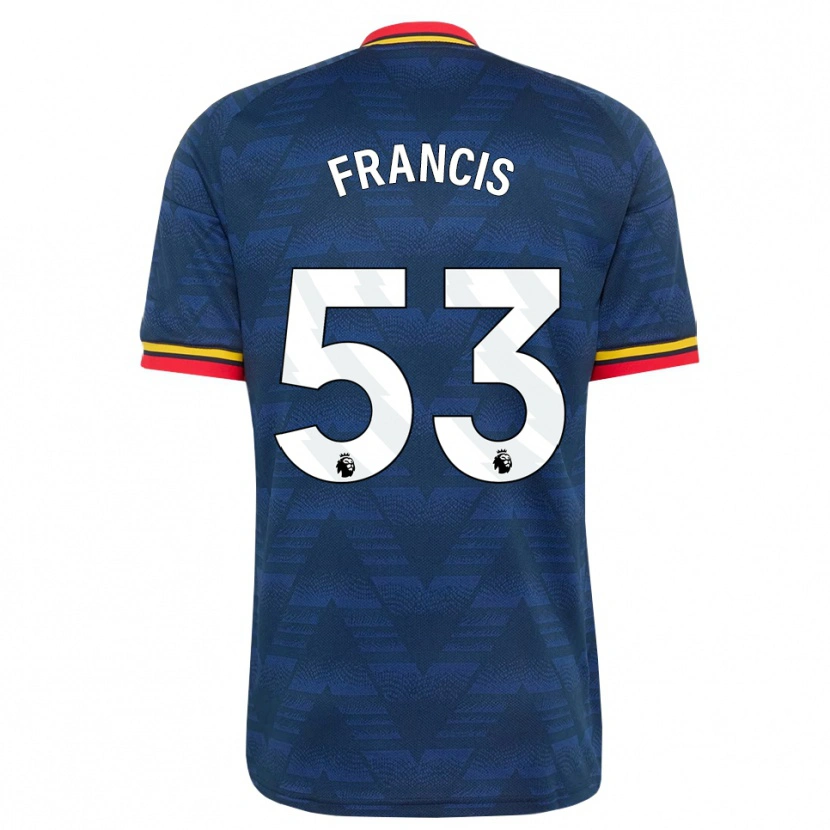 Danxen Män Jack Henry Francis #53 Midnattsblå Gul Röd Bortatröja Matchtröjor 2026/27 Tröjor T-Tröja