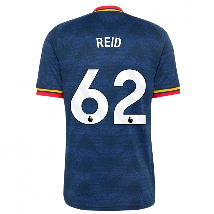 Danxen Män Katie Reid #62 Midnattsblå Gul Röd Bortatröja Matchtröjor 2026/27 Tröjor T-Tröja
