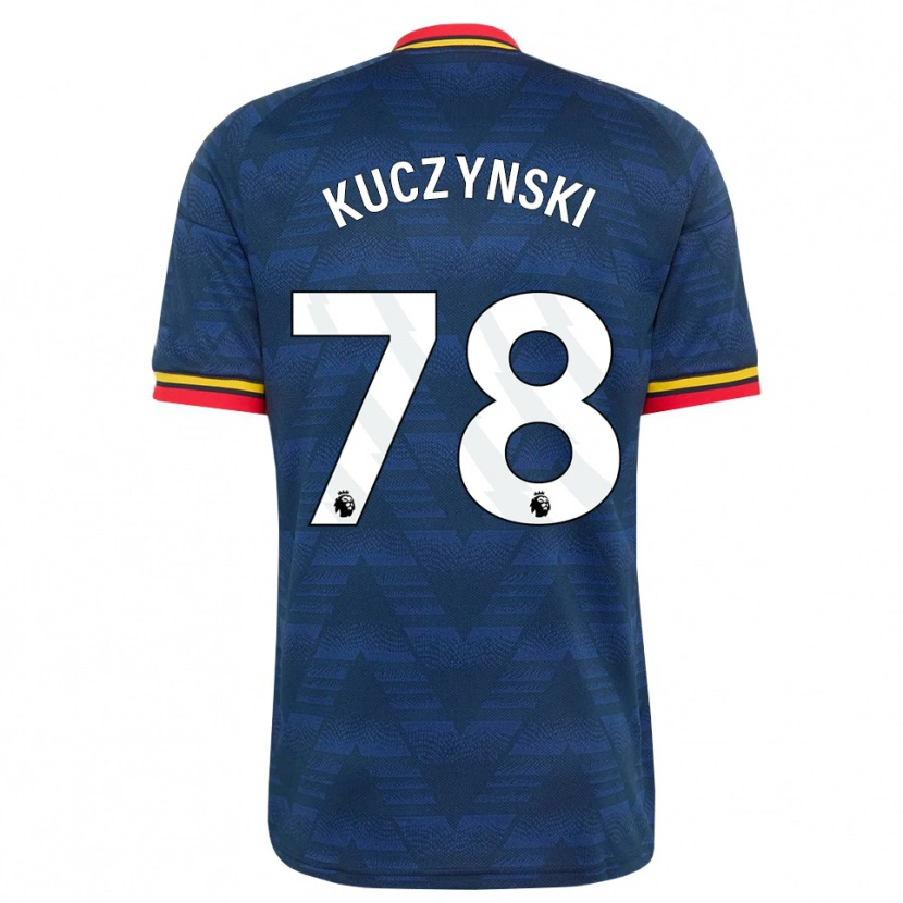 Danxen Män Max Kuczynski #78 Midnattsblå Gul Röd Bortatröja Matchtröjor 2026/27 Tröjor T-Tröja