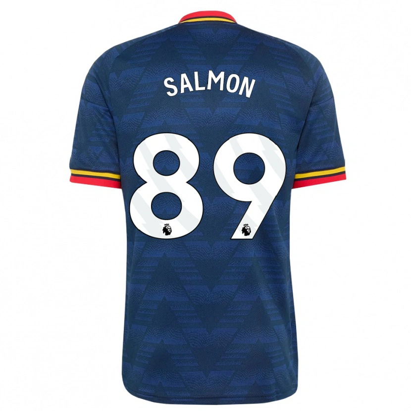 Danxen Män Marli Salmon #89 Midnattsblå Gul Röd Bortatröja Matchtröjor 2026/27 Tröjor T-Tröja